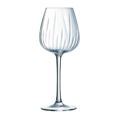 HZ401 Cristal d'Arques Swirly Wine Glasses 350ml (Pack of 8)
