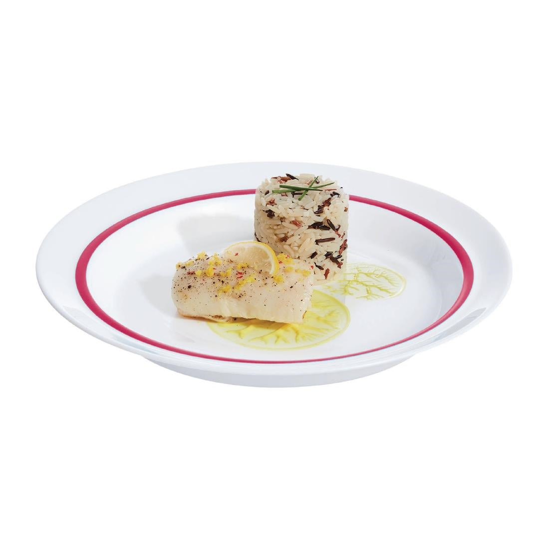 HZ443 Arcoroc Autonomy Red Plates 230mm (Pack of 12)