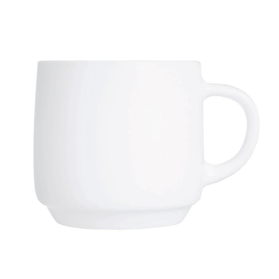 HZ448 Arcoroc Intensity White Baril Cups 90ml (Pack of 24)