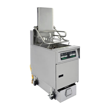 HZ495 Pitco Solstice Gas Rack Fryer with SoloFilter SF-SG6H