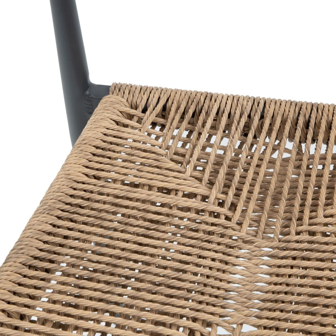 HZ591 Bolero Eden PE Twist Rattan Outdoor Arm Chair Natural (Set 4)