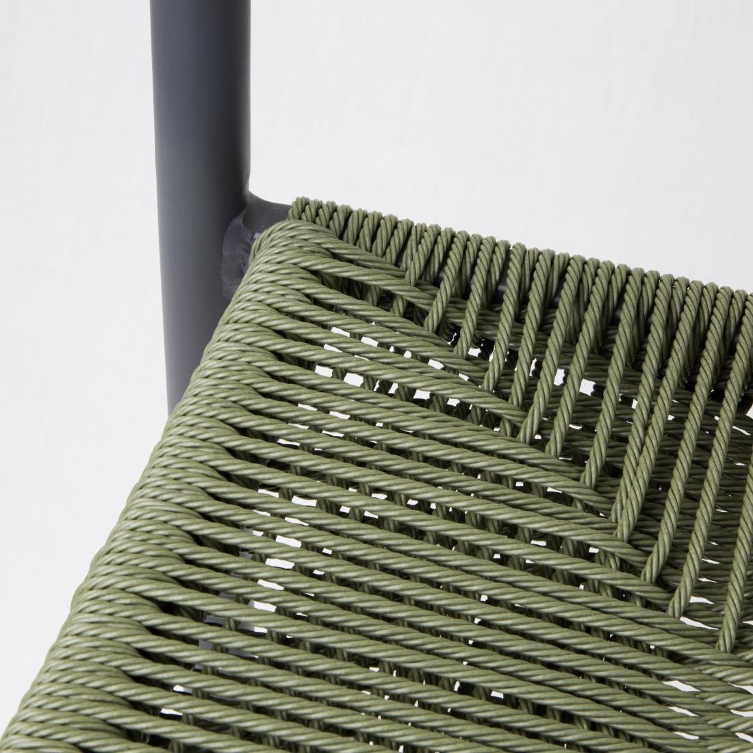 HZ595 Bolero Eden PE Twist Rattan Outdoor Bar Stool Green (Set 2)