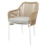 HZ596 Bolero Bay PE Twist Rattan Outdoor Arm Chair Honey (Set 2)