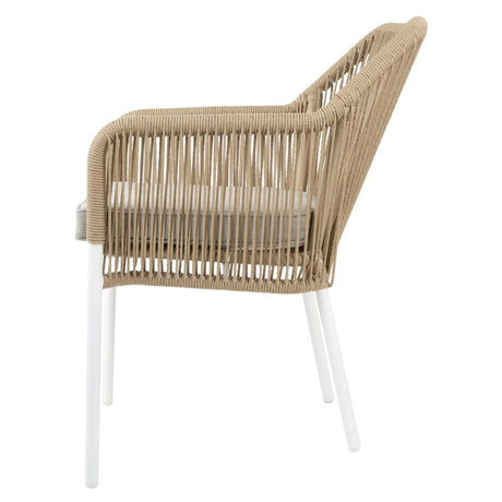 HZ596 Bolero Bay PE Twist Rattan Outdoor Arm Chair Honey (Set 2)