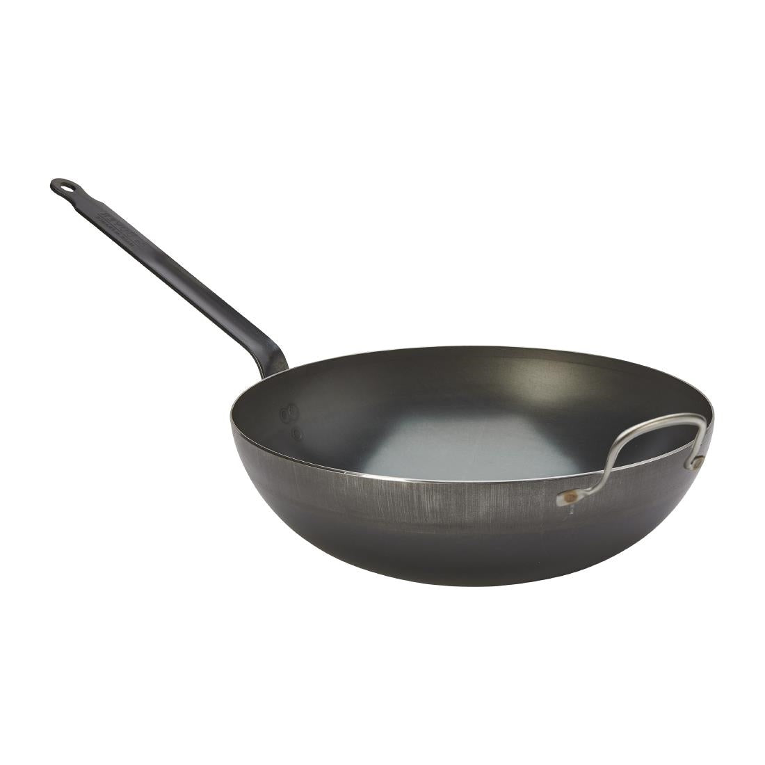 HZ602 - De Buyer Mineral B Wok Steel Blue Carbon 32cm