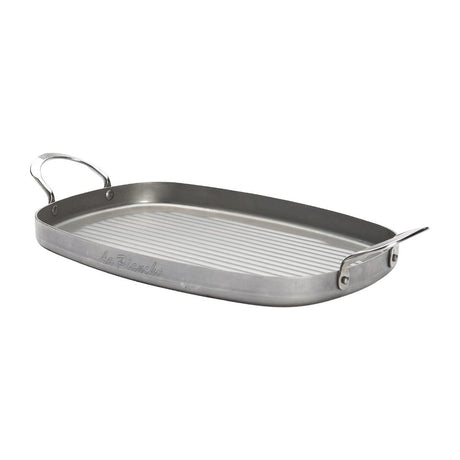 HZ616 - De Buyer Iron Grill with Handles 38x26cm