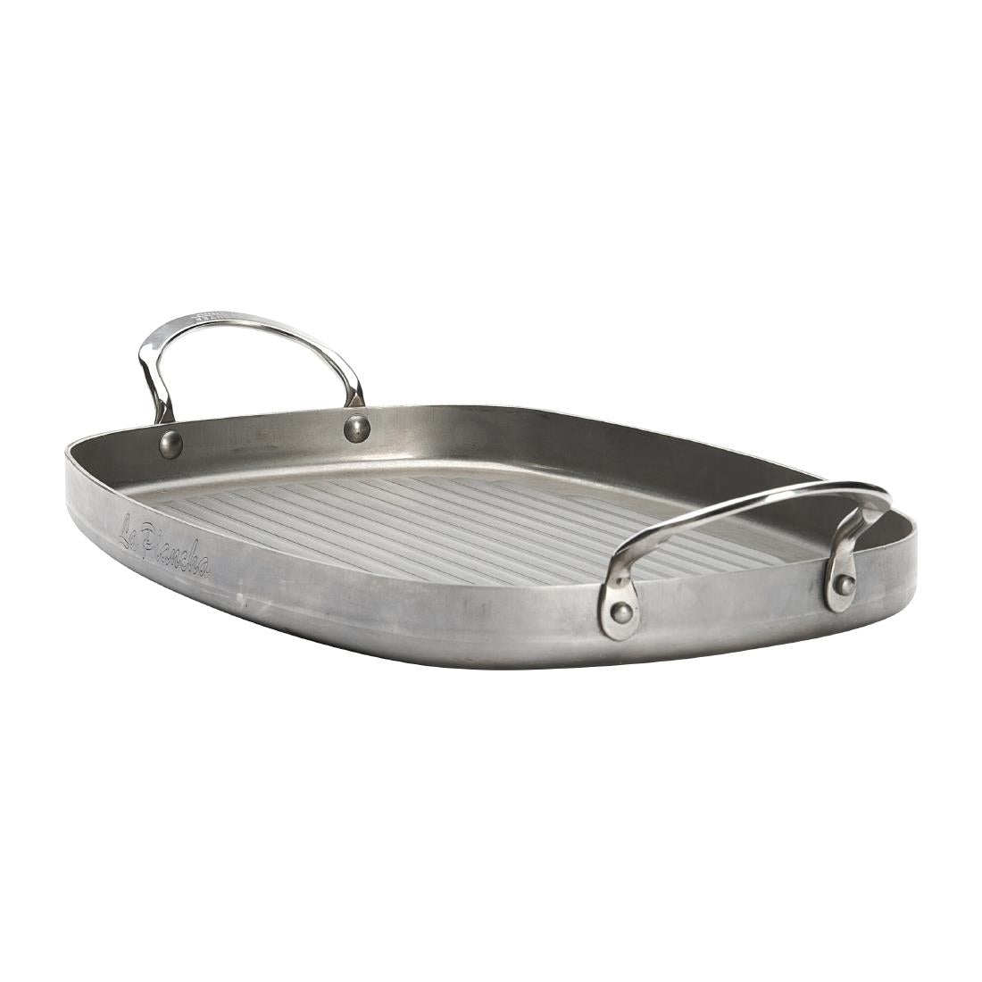 HZ616 - De Buyer Iron Grill with Handles 38x26cm