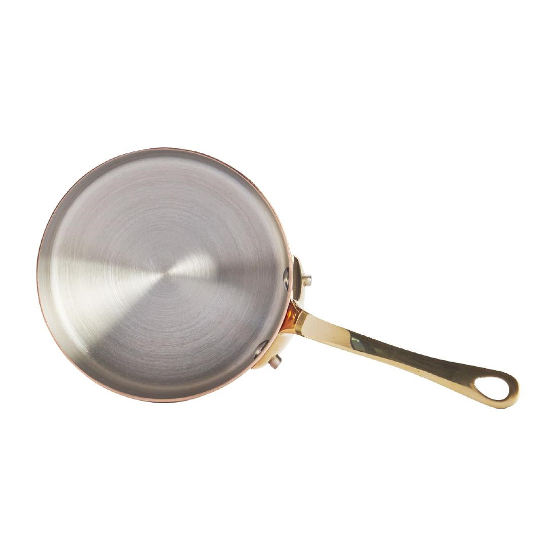 HZ617 - De Buyer Inocuivre Mini Saucepan with Brass Handle 9cm