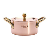 HZ627 - De Buyer Inocuivre Mini Saucepan with Brass Handles 10cm