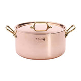 HZ630 - De Buyer Inocuivre Round Stewpan with Lid Brass 24cm