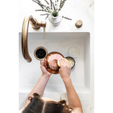 HZ636 - De Buyer Inocuivre Round Dish with Brass Handles 20cm