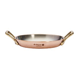 HZ634 - De Buyer Inocuivre Round Dish with Brass Handles 12cm