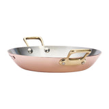 HZ636 - De Buyer Inocuivre Round Dish with Brass Handles 20cm