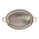 HZ642 - De Buyer Inocuivre Oval Dish with Brass Handles 36cm