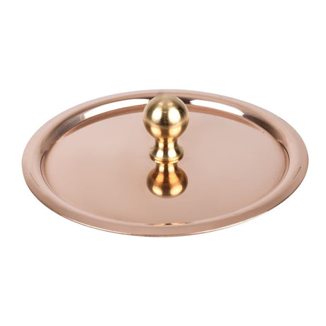 HZ644 - De Buyer Inocuivre Lid with Brass Handle 9cm