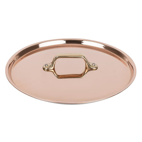 HZ651 - De Buyer Inocuivre Lid with Brass Handle 24cm