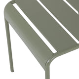 HZ818 Bolero Amalfi Slatted Steel Side Chairs Olive Green (Set 4)