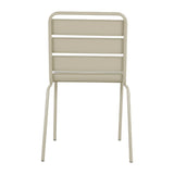 HZ819 Bolero Amalfi Slattted Steel Side Chairs - Taupe (Set 4)