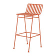 Bolero Spritz Slatted Bar Stools Vibrant Orange (2 Pack)