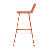 Bolero Spritz Slatted Bar Stools Vibrant Orange (2 Pack)