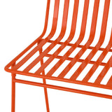 Bolero Spritz Slatted Bar Stools Vibrant Orange (2 Pack)