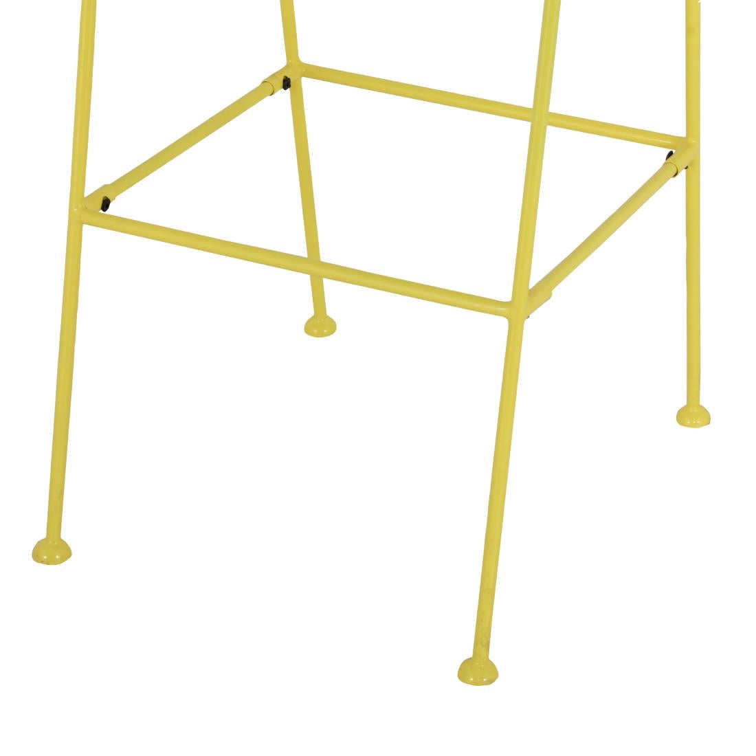 Bolero Spritz Slatted Bar Stools Limoncello Yellow (2 Pack)