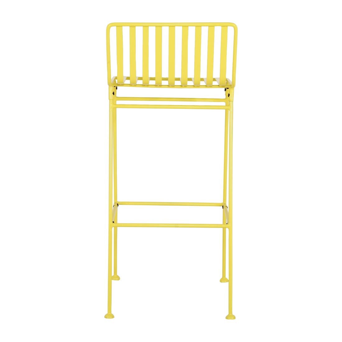 Bolero Spritz Slatted Bar Stools Limoncello Yellow (2 Pack)
