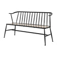 Bolero Alma Curved Back Slatted Bench