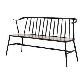 Bolero Alma Curved Back Slatted Bench