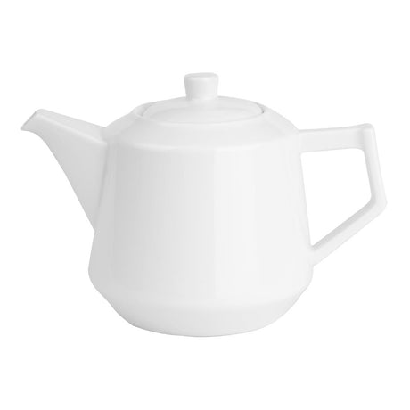 HZ864 Olympia Whiteware Deco Teapot 820ml (Box 2)