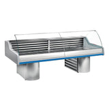 HZ879-150 - Zoin Saigon Fish Counter Grey with Azure Trim 1500mm