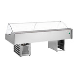 HZ879-200 - Zoin Saigon Fish Counter Grey with Azure Trim 2000mm