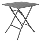 HZ890 Bolero Square Folding HDPE Table Wood Effect - 620mm