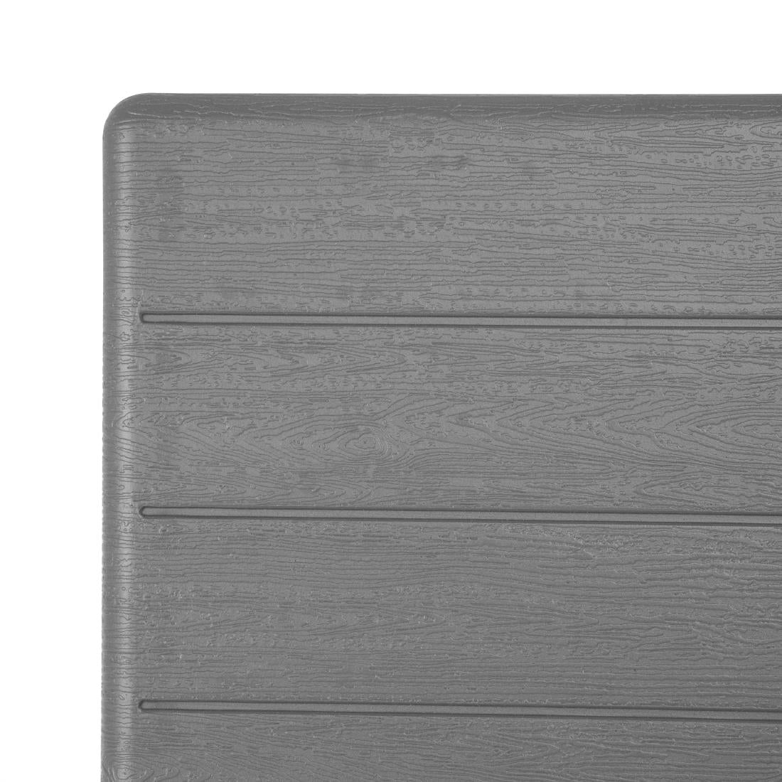 HZ890 Bolero Square Folding HDPE Table Wood Effect - 620mm