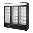 True 3 Door Upright Retail Merchandiser Freezer GDM-72F-HC-TSL01