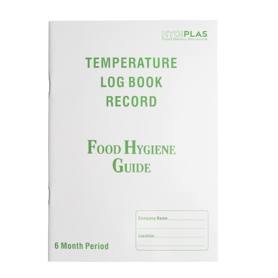 J201 Temperature Log Book