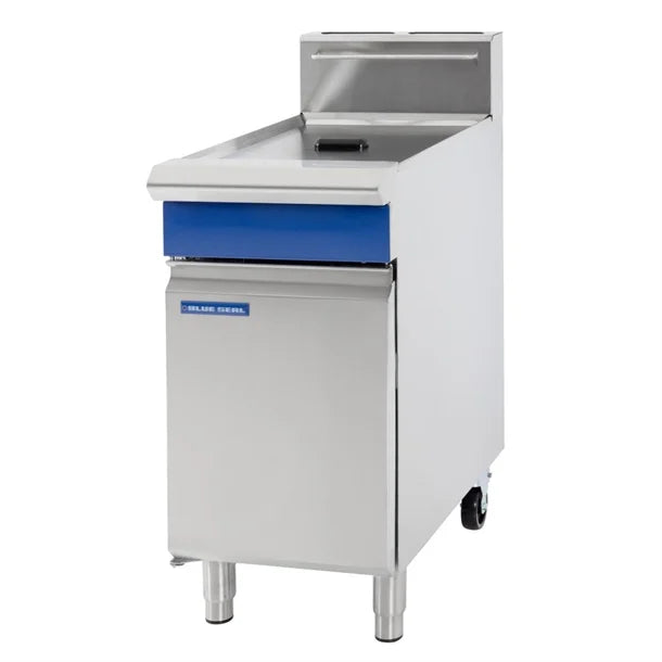 J596 Blue Seal Twin Tank Twin Basket Free Standing Natural/LPG Fryer GT46