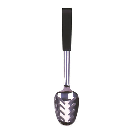 J783 MermaidÃƒâ€š Le BuffetÃƒâ€š Black Handled Serving Spoon Perforated 240mm - JD Catering Equipment Solutions Ltd