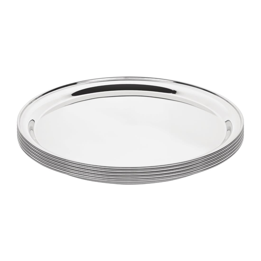 Olympia Stainless Steel Round Service Tray 305mm