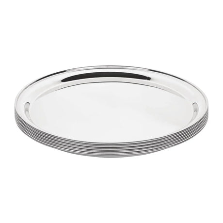 J828 Olympia Stainless Steel Round Service Tray 305mm - JD Catering Equipment Solutions Ltd