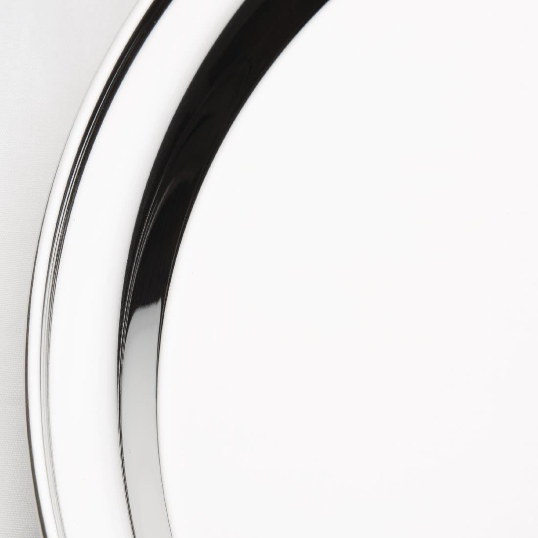 J828 Olympia Stainless Steel Round Service Tray 305mm