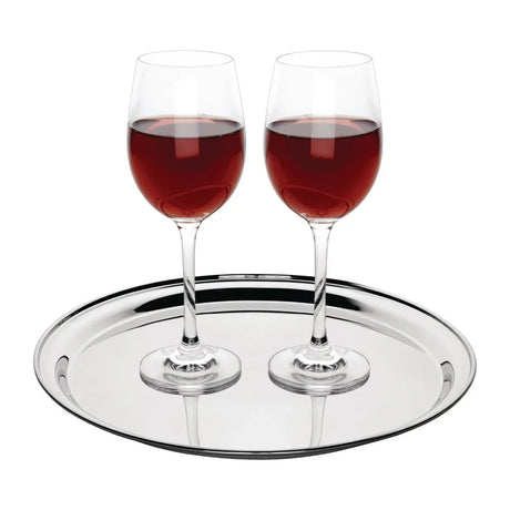J828 Olympia Stainless Steel Round Service Tray 305mm - JD Catering Equipment Solutions Ltd