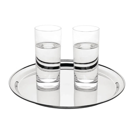 J828 Olympia Stainless Steel Round Service Tray 305mm - JD Catering Equipment Solutions Ltd