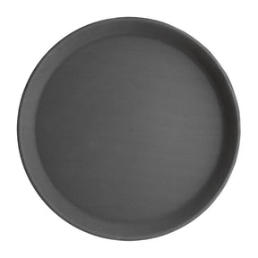 Olympia Kristallon Fibreglass Round Non-Slip Tray Black 280mm