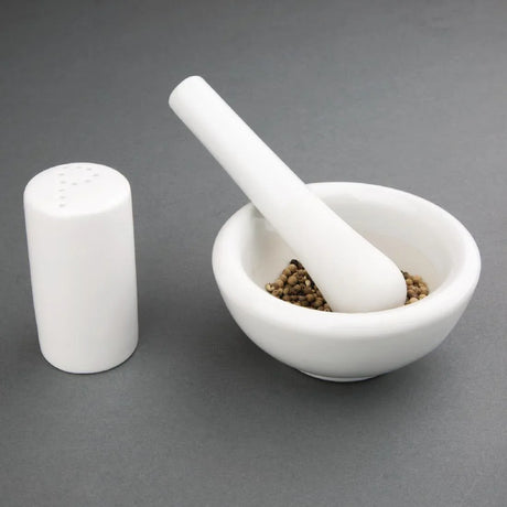 J923 Vogue Porcelain Pestle and Mortar - JD Catering Equipment Solutions Ltd