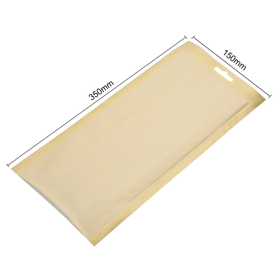 JA020 Vogue Gold Embossed Vacuum Pouches 150x350mm (Pack 100)