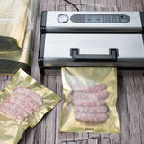 JA022 Vogue Gold Embossed Vacuum Pouches 250x350mm (Pack 100)