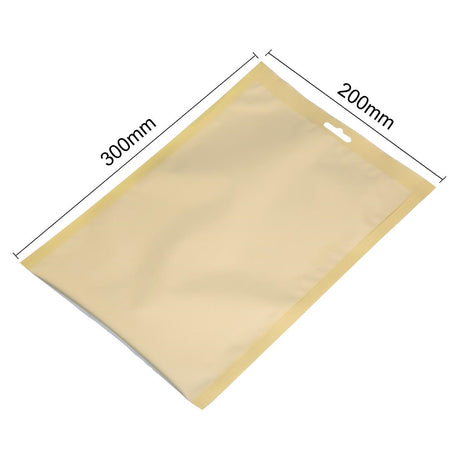 JA025 Vogue Gold Flat Vacuum Pouches 200x300mm (Pack 100)