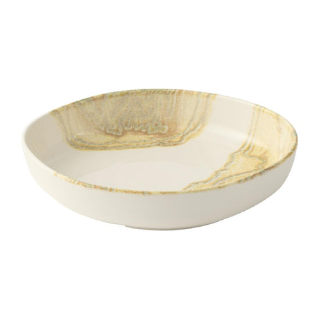 JA054 - Churchill Tide Gold Organic Walled Bowls 230mm (6 Pack)