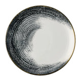 JA056 - Churchill Homespun Accents Black Evolve Coupe Plates 288mm (12 Pack) - JD Catering Equipments Ltd